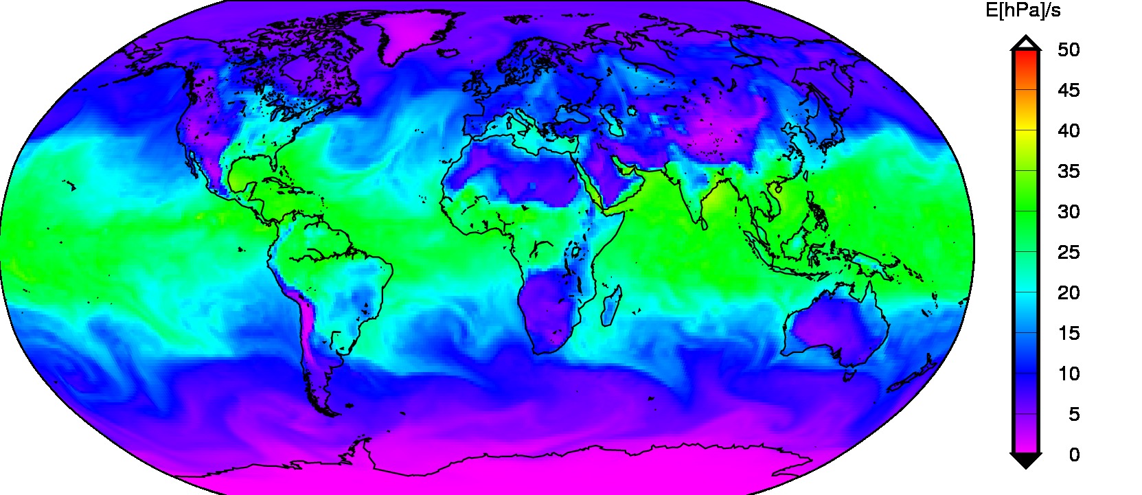 Example global WV pressure derived from the NWM by G-Nut/Shu software